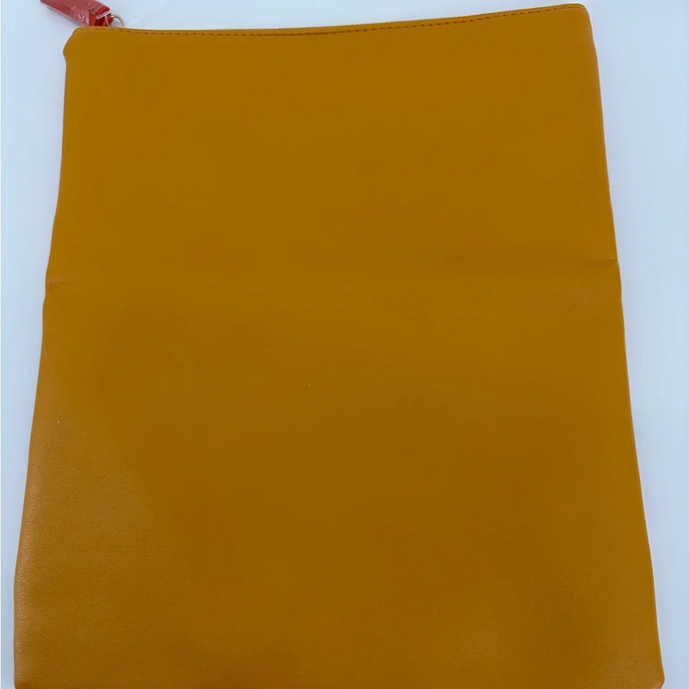 Rachel Pally Reversible Clutch Bag Purse Tropical Floral Orange & White Zip NWOT